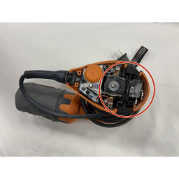 Замена выключателя питания Ridgid R2601